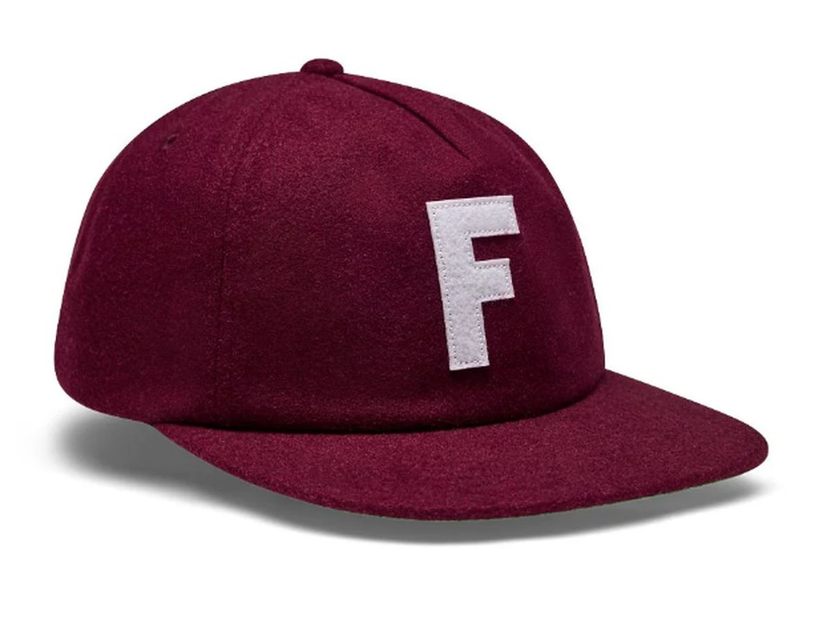 GORRA FOX BIG F ADJUSTABLE WOOL UNITALLA COLOR VINO