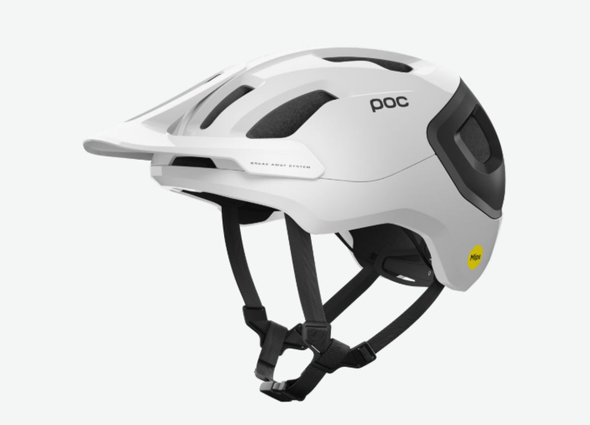 CASCO POC MODELO AXION RACE MIPS TALLA M COLOR  BLANCO/NEGRO MATTE