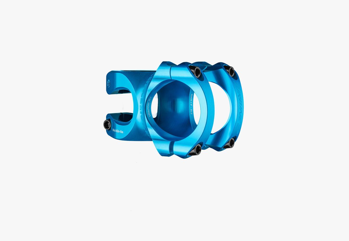 POSTE DE MANUBRIO RACE  FACE TURBINE R 35X40 MM  COLOR AZUL