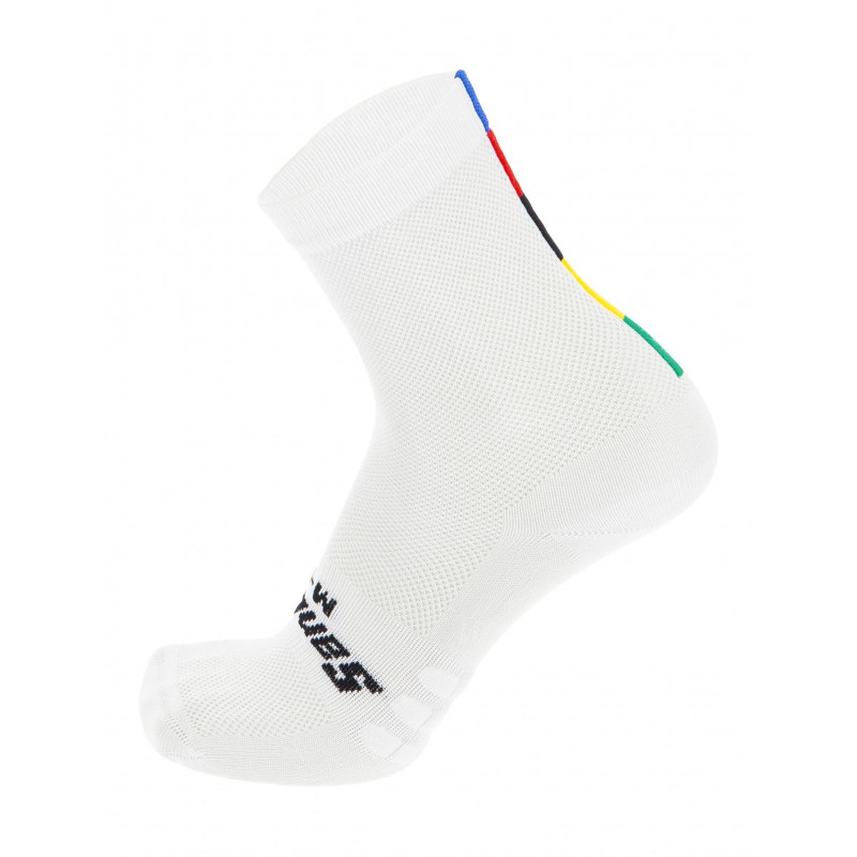 CALCETAS SANTINI UCI RAINBOW COLOR BLANCO TALLA ML