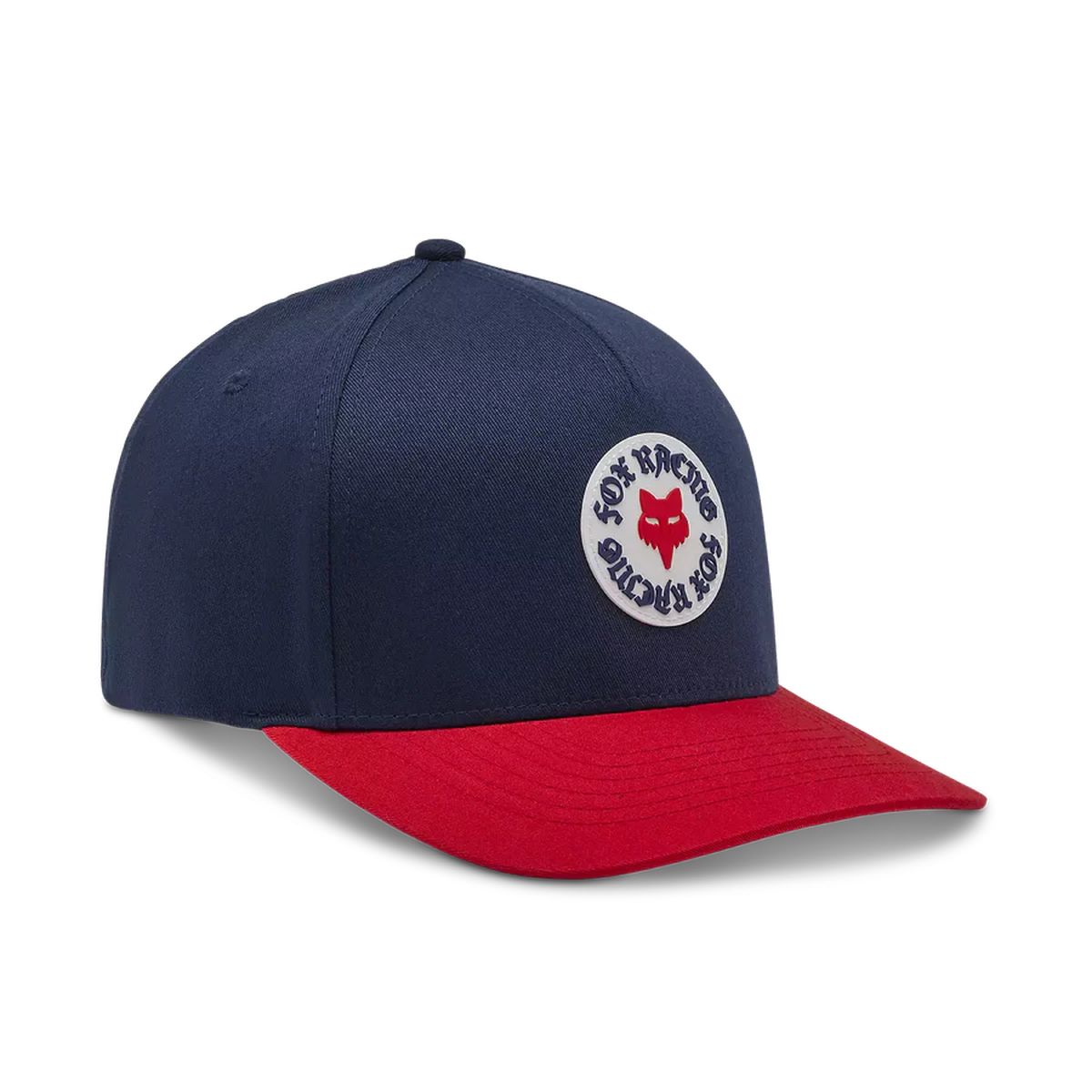 GORRA FOX RACE SPEC FLEXFIT TALLA S/M COLOR AZUL ROJO