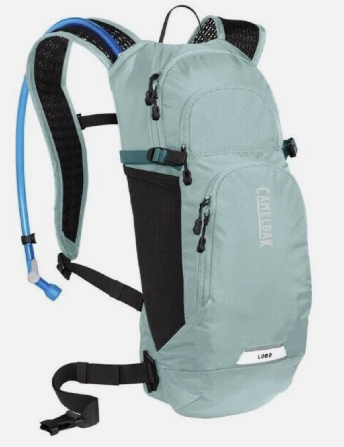 MOCHILA CAMELBAK LOBO 9 2 LTS AZUL CLARO/NEGRO DAMA